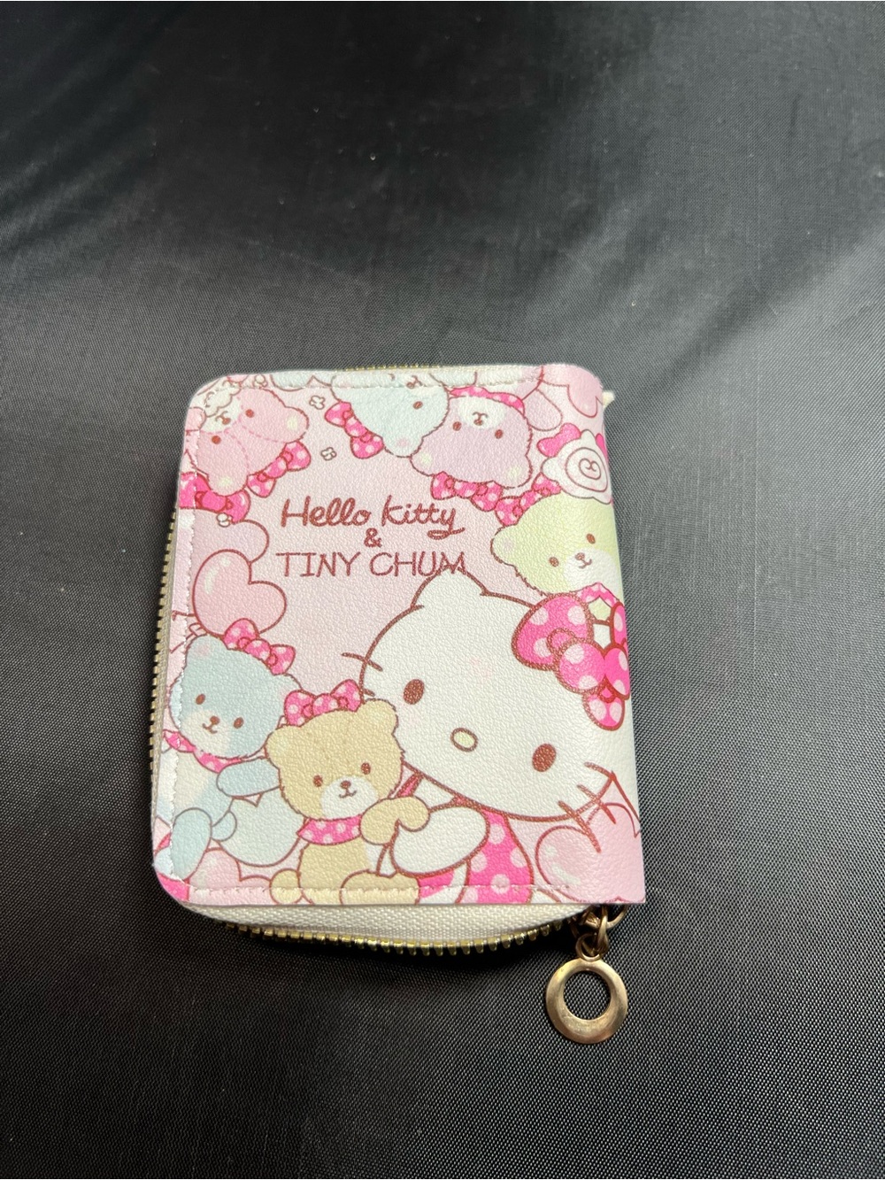 Hello Kitty & Tiny Chum Zip-Around Bifold Wallet Sanrio Kawaii Cute